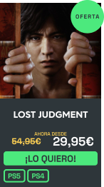 Comprar Lost Judgment - Estándar, PS4, PS5, Xbox One, Xbox Series | xtralife