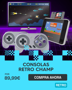 Comprar Consolas Retro Champ Estándar Pack + 2 Mandos Premium Mandos | xtralife