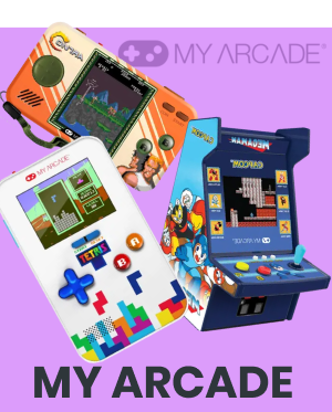 Comprar Consolas Retro My Arcade My Arcade Miss Pac Man Pac Man Nano Player Arcade Atari Micro Player Arcade Galaga Space Invaders Micro Player Mega Man Micro Player Galaga Micro Player | xtralife