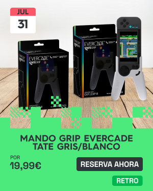 Comprar Mandos Grip Evercade TATE Mando TATE Gris Mando TATE Blanco | xtralife